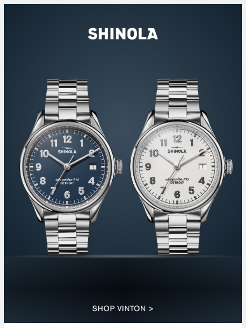 shinola newsletter: Discover the Vinton Collection