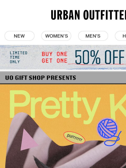 urbanoutfitters newsletter: purrfect, meow-worthy gifts at UO 🤭🐈