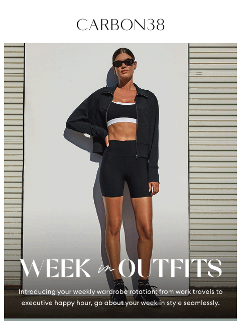 carbon38 newsletter: What we're wearing this week