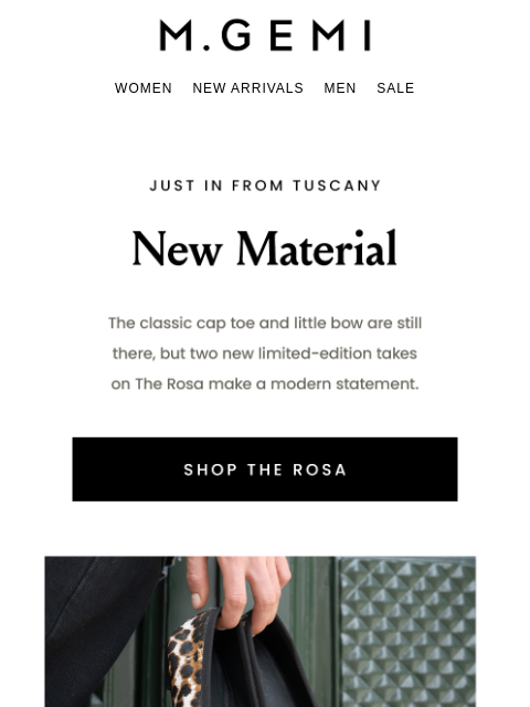 mgemi newsletter: This Week’s Drop: Calf Hair & Denim