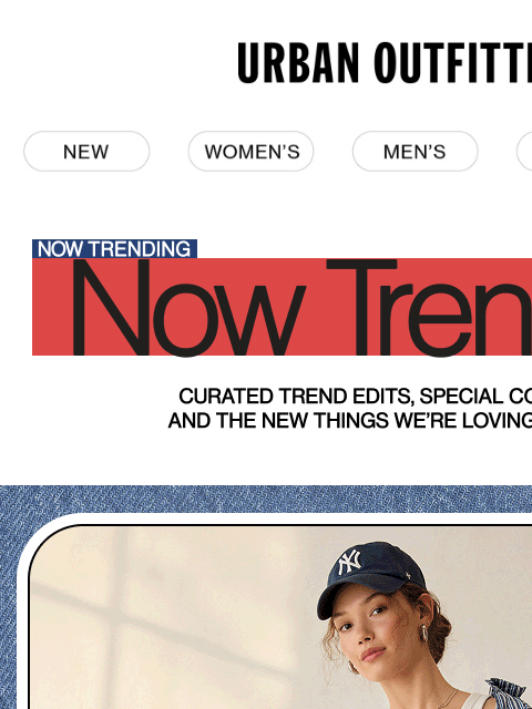 urbanoutfitters newsletter: Now Trending: Ballpark Outfits ⚾🌭🧢