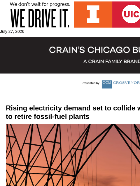 crainalerts newsletter: Illinois races to solve power crisis