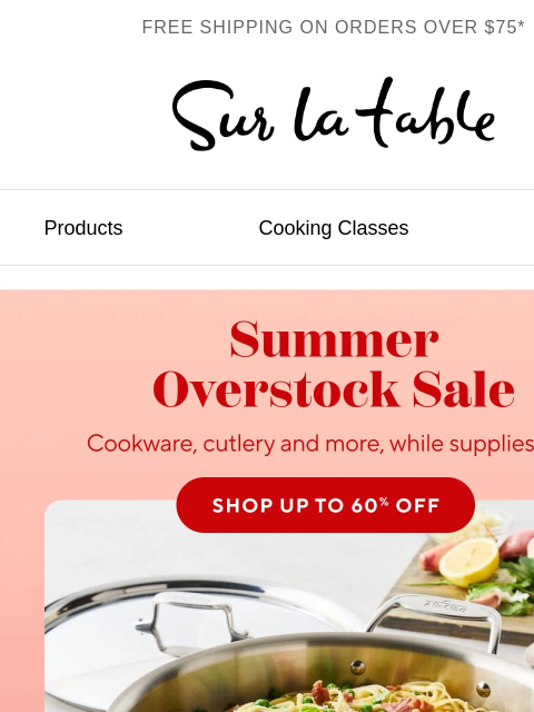 surlatable newsletter: ⏳ Overstock. Out of time.
