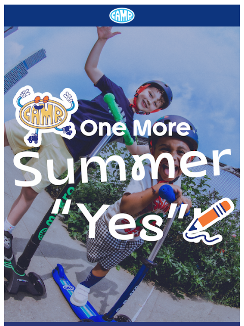 camp newsletter: Before summer slips away...