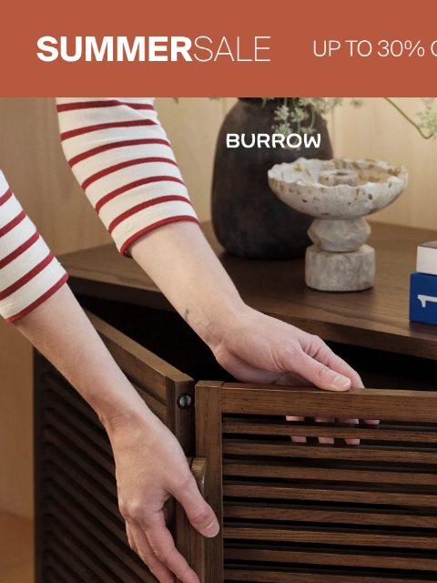 burrow newsletter: Storage is up to 30% off