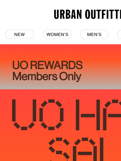 urbanoutfitters newsletter: The UO Haul Sale Starts Today for UO Rewards