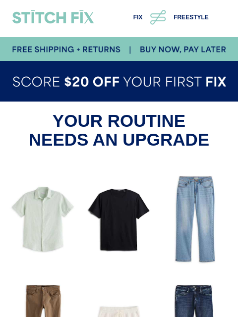 stitchfix newsletter: Upgrade your closet from home