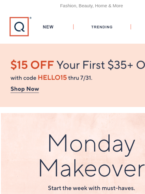 qvcemail newsletter: New Week, More Great Deals