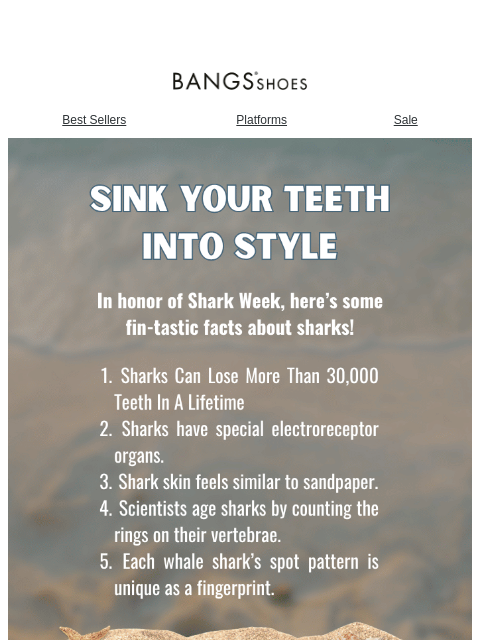 bangsshoes newsletter: Dive Into Shark Week 🦈