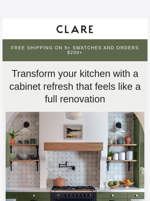 clare newsletter: A fresh coat of paint can completely transform you...
