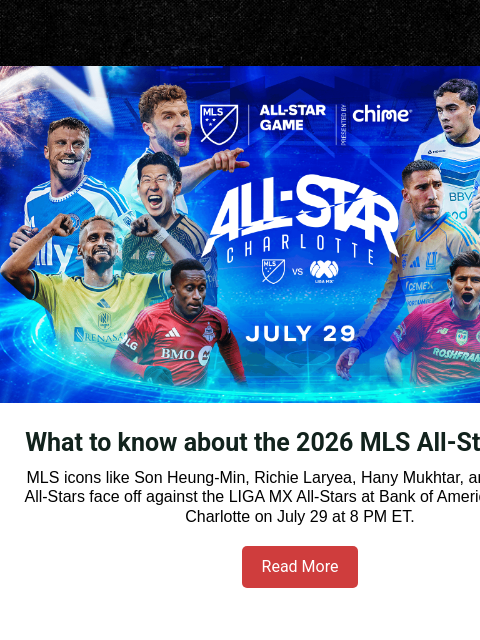 mlssoccer newsletter: Get ready for the MLS All-Star Game presented by C...