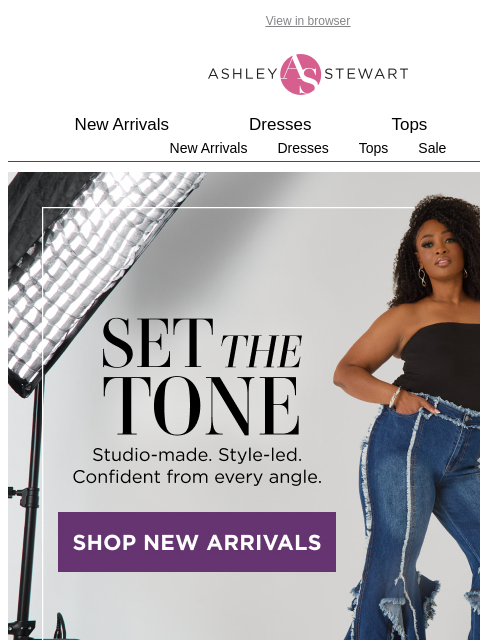 ashleystewart newsletter: Set the tone for the new season with 40% off newes...