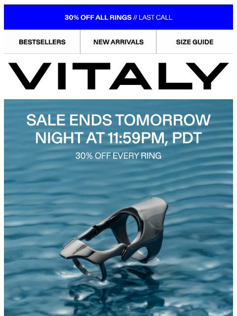 vitalydesign newsletter: Ring Sale: 30% Off