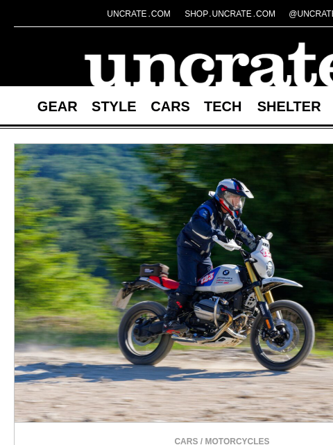 uncrate newsletter: BMW R 12 G/S GS Trophy Competition Bike & more
