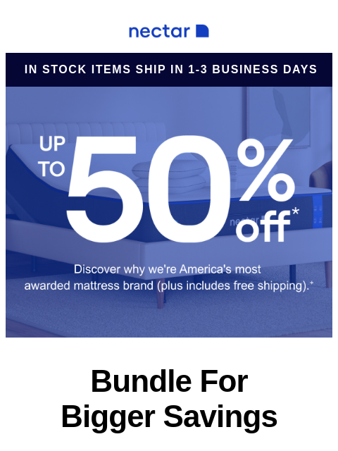 Discover why we're America's most awarded mattress brand. Plus, score our best-selling bundle for up to 50% OFF. Includes your choice of mattress, our adjustable bed frame, sheet set, pillow(s)