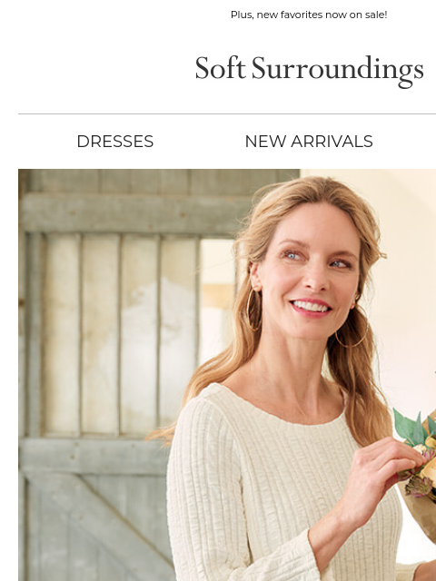 softsurroundings newsletter: For Your Weekend Plans.