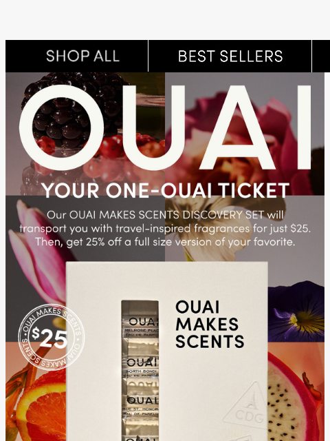 theouai newsletter: OUAI Makes Scents—try them all for $25
