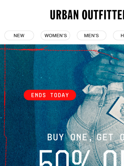urbanoutfitters newsletter: Final Hours ❗ BOGO 50% Off BDG Jeans
