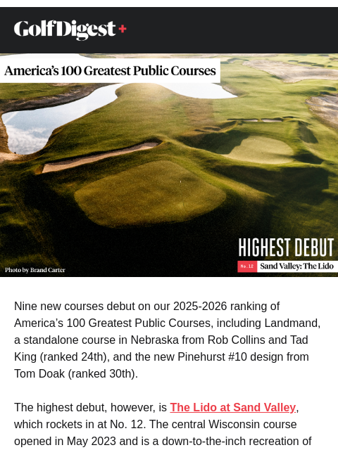 golfdigest newsletter: Why this recreated course is so popular