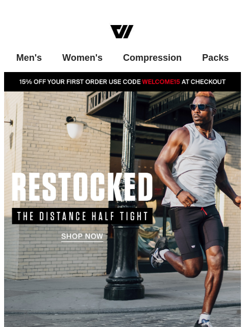 wolaco newsletter: BACK IN STOCK | DISTANCE HALF TIGHT