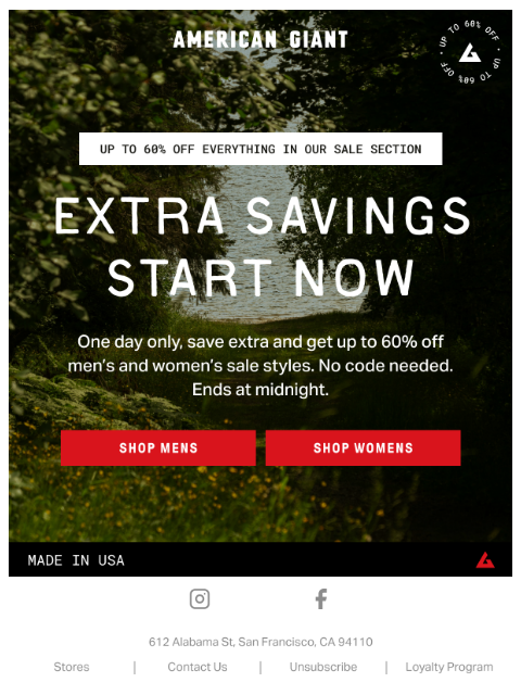 american-giant newsletter: Today Only: An Extra 20% Off