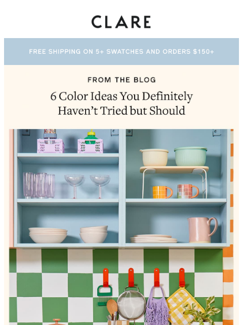 clare newsletter: Paint where?! (Trust us)
