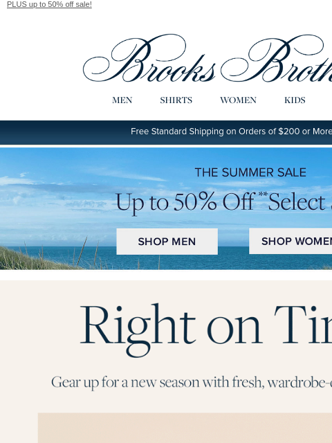brooksbrothers newsletter: New arrivals for guys of style