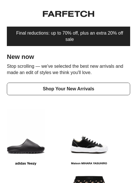 farfetch newsletter: New in, edited for you