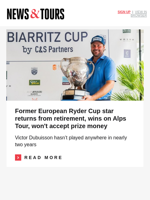 golfdigest newsletter: Golf has a new, history-making rising star