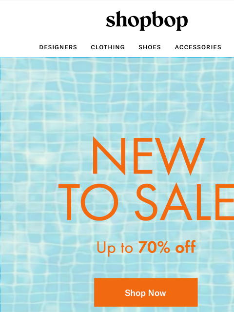 shopbop-mail newsletter: SALE: up to 70% off