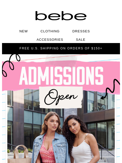 bebe newsletter: Your Fall Semester Starts Here 📚