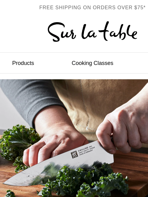 surlatable newsletter: There's a Zwilling for every cook.