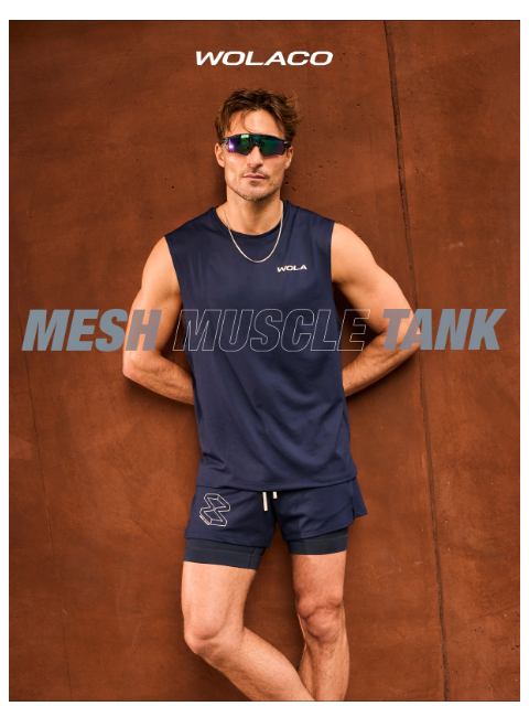 wolaco newsletter: SELLING QUICK | The Mesh Muscle Tank