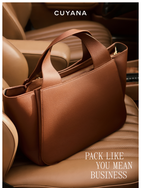 cuyana newsletter: Pack Like You Mean Business