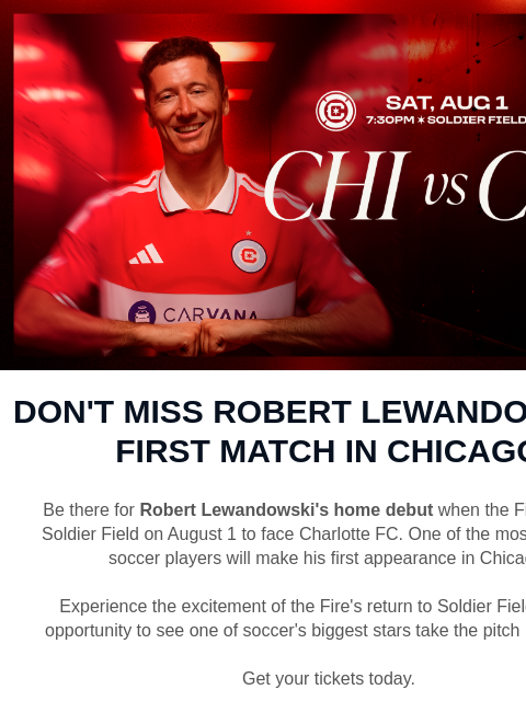 chicagofirefc newsletter: Lewandowski's Home Debut Awaits 👀