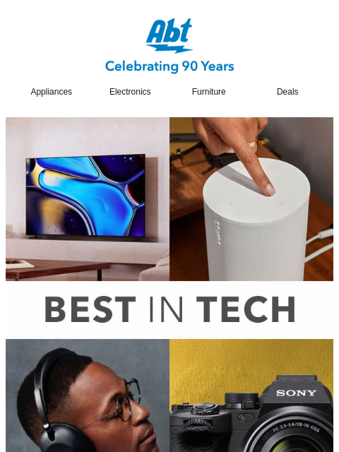 abt newsletter: Best of 2026: TVs, Audio, Cameras & More