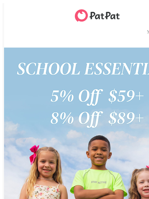 patpat newsletter: Back-to-School Essentials 🎒✨