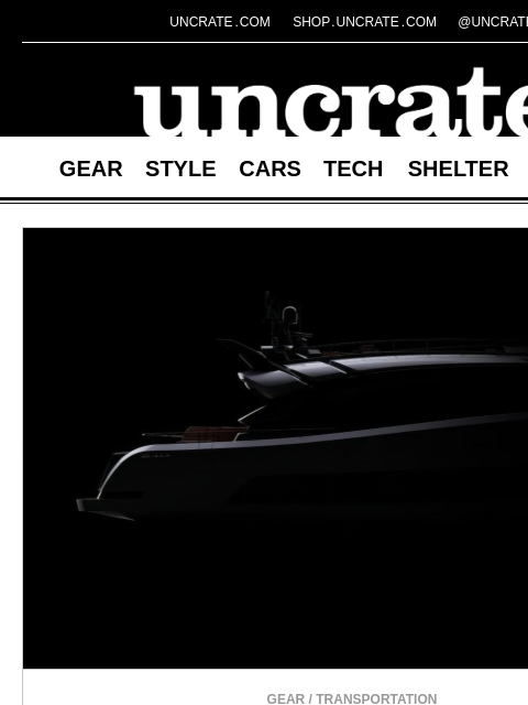 uncrate newsletter: BRABUS x AB Yachts Yacht Partnership & more
