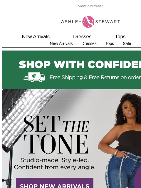 ashleystewart newsletter: ALL 👏 DENIM 👏 EVERYTHING
