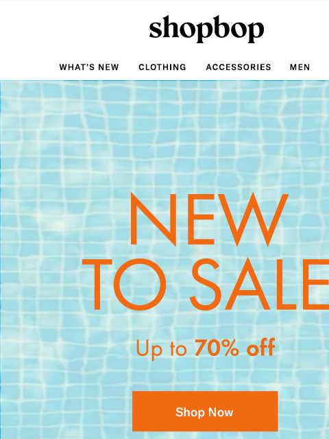 shopbop-mail newsletter: SALE: up to 70% off