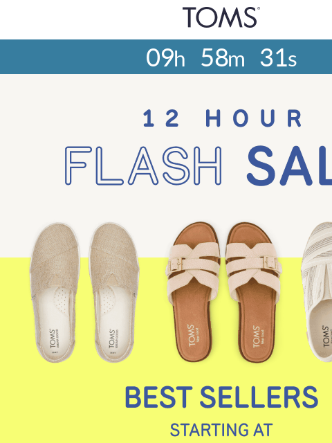toms newsletter: TODAY ONLY: Best Sellers on Sale