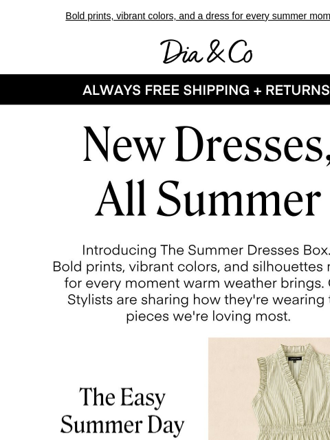 dia newsletter: The only dress decision you'll make