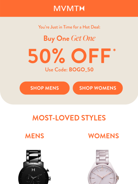 mvmt newsletter: BOGO: Two Looks, One Deal