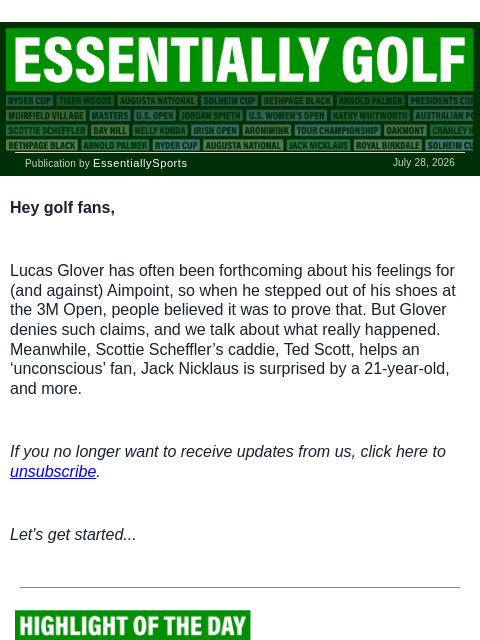 newsbreakexpress newsletter: Glover Ends Barefoot Walk Debate