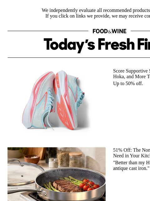 foodandwine newsletter: 51% Off: The Non-Toxic, Nonstick Pan You Need in Y...