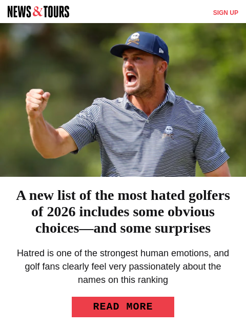 golfdigest newsletter: Pro’s hilarious reason for taking off shoes mid-ro...