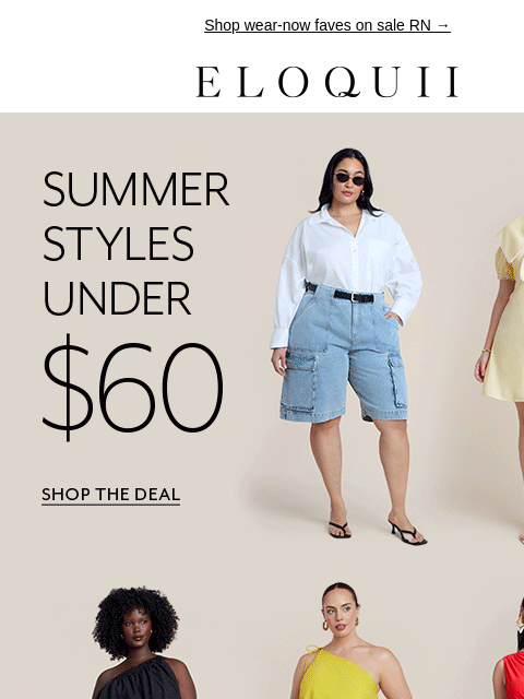 eloquii newsletter: Summer's *hottest* buys (under $60)