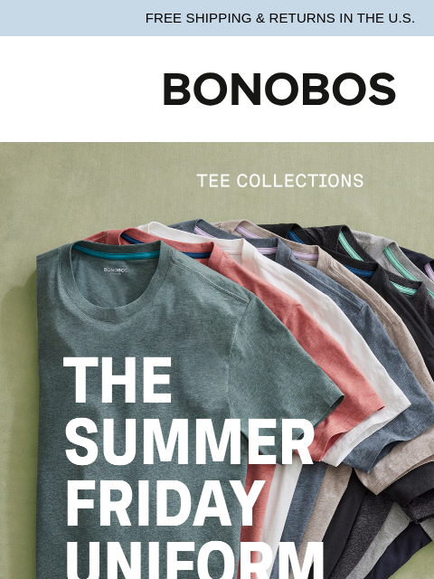 bonobos newsletter: The Two Tees for Every Wardrobe