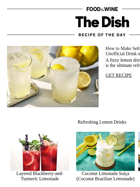 foodandwine newsletter: The Unofficial Drink of Sicily