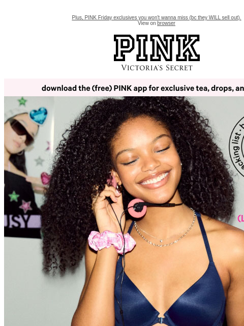 vspink newsletter: The Bra Feature You Begged For 😉